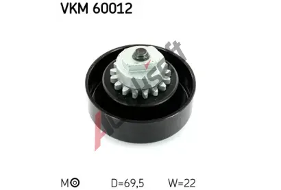 SKF Napnac kladka - ebrovan klnov emen SK VKM60012, VKM 60012