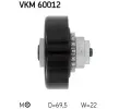 SKF Napnac kladka - ebrovan klnov emen SK VKM60012, VKM 60012