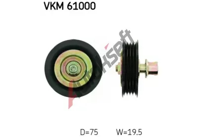 SKF Vratn/vodc kladka - klnov ebrov emen SK VKM61000, VKM 61000