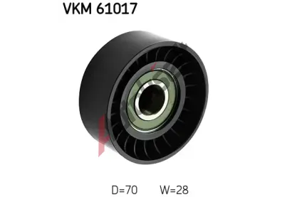 SKF Vratn/vodc kladka - klnov ebrov emen SK VKM61017, VKM 61017