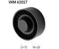 SKF Vratn/vodc kladka - klnov ebrov emen SK VKM61017, VKM 61017