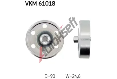 SKF Vratn/vodc kladka - klnov ebrov emen SK VKM61018, VKM 61018