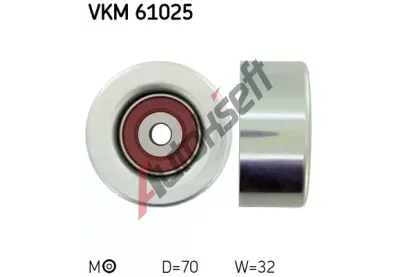 SKF Vratn/vodc kladka - klnov ebrov emen SK VKM61025, VKM 61025