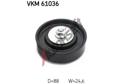 SKF Vratn/vodc kladka - klnov ebrov emen SK VKM61036, VKM 61036