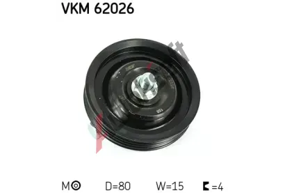 SKF Napnac kladka drkovho klnovho emenu SK VKM 62026, SK VKM62026