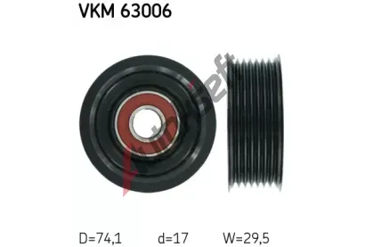 SKF Vratn/vodc kladka - klnov ebrov emen SK VKM63006, VKM 63006