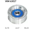 SKF Vratn/vodc kladka - klnov ebrov emen ‐ SK VKM63017