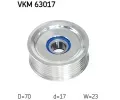 SKF Vratn/vodc kladka - klnov ebrov emen SK VKM63017, VKM 63017