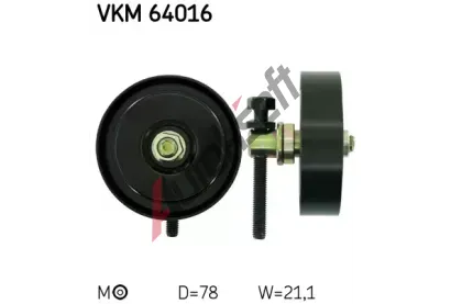 SKF Vratn� / vodic� kladka dr�kov�ho kl�nov�ho �emenu SK VKM 64016, SK VKM64016