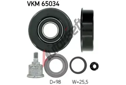 SKF Vratn/vodc kladka - klnov ebrov emen SK VKM65034, VKM 65034