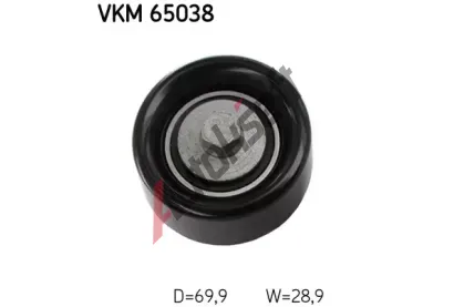 SKF Vratn/vodc kladka - klnov ebrov emen SK VKM65038, VKM 65038