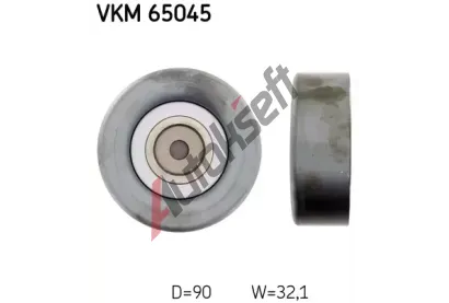 SKF Vratn/vodc kladka - klnov ebrov emen SK VKM65045, VKM 65045