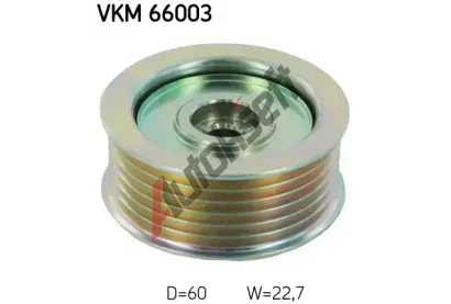 SKF Vratn / vodic kladka klnovho ebrovho emenu SKF SK VKM66003, VKM 66003