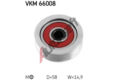 SKF Napnac kladka - ebrovan klnov emen SK VKM66008, VKM 66008