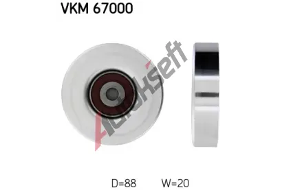 SKF Vratn/vodc kladka - klnov ebrov emen SK VKM67000, VKM 67000