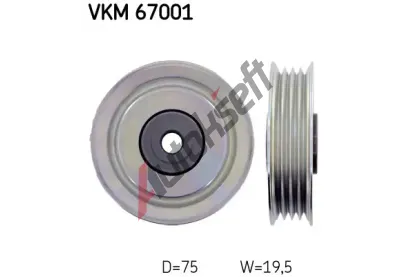 SKF Vratn�/vod�c� kladka - kl�nov� �ebrov� �emen SK VKM67001, VKM 67001