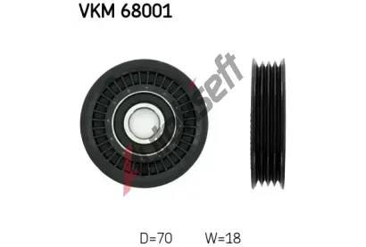 SKF Vratn/vodc kladka - klnov ebrov emen SK VKM68001, VKM 68001