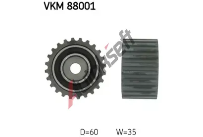 SKF Vratn/vodc kladka - ozuben emen SK VKM88001, VKM 88001