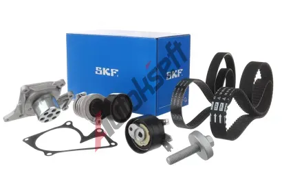 SKF Vodn� �erpadlo + sada ozuben�ch / kl�nov�ch �ebrov�ch �emen� SK VKMC16001, VKMC 16001