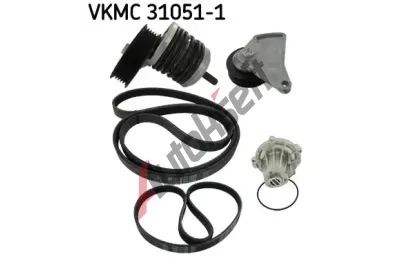 SKF Vodn pumpa + klinov ebrov emen SK VKMC31051-1, VKMC 31051-1