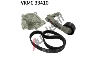 SKF Vodn pumpa + klinov ebrov emen SK VKMC33410, VKMC 33410