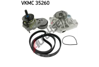 SKF Vodn pumpa + klinov ebrov emen SK VKMC35260, VKMC 35260