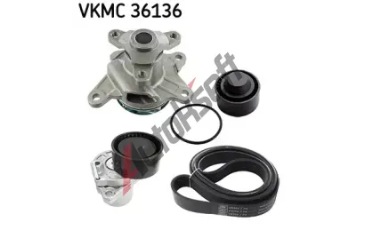 SKF Vodní pumpa klínového drážkového řemenu SK VKMC36136, VKMC 36136 SKF Vodní pumpa klínového drážkového řemenu SK VKMC36136, VKMC 36136