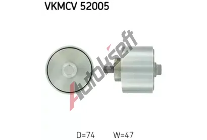 SKF Vratn / vodic kladka klnovho ebrovho emenu SK VKMCV52005, VKMCV 52005
