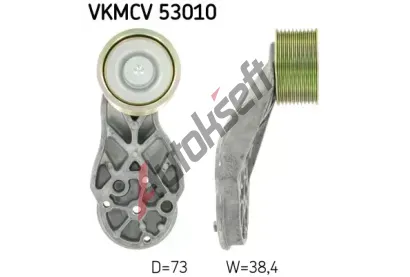 SKF Vratn / vodic kladka klnovho ebrovho emenu SK VKMCV53010, VKMCV 53010