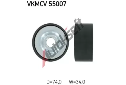 SKF Vratn / vodic kladka drkovho klnovho emenu SK VKMCV55007, VKMCV 55007