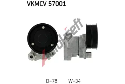 SKF Napnac kladka ebrovanho klnovho emenu SK VKMCV57001, VKMCV 57001