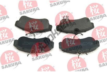SAKURA Sada brzdových destiček SKR 600-10-4100, 600-10-4100 SAKURA Sada brzdových destiček SKR 600-10-4100, 600-10-4100