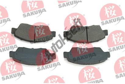 SAKURA Sada brzdových destiček SKR 600-40-6645, 600-40-6645 SAKURA Sada brzdových destiček SKR 600-40-6645, 600-40-6645