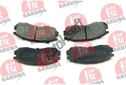 SAKURA Sada brzdových destiček SKR 600-50-4260, 600-50-4260  SAKURA Sada brzdových destiček SKR 600-50-4260, 600-50-4260