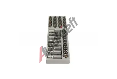 SELTA Sada nástavců Torx, Spline 1/2" 32 ks SLT SE-4532, SE-4532 SELTA Sada nástavců Torx, Spline 1/2" 32 ks SLT SE-4532, SE-4532