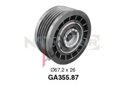 SNR Vratná/vodící kladka - klínový žebrový řemen SNR GA355.87, GA355.87  SNR Vratná/vodící kladka - klínový žebrový řemen SNR GA355.87, GA355.87