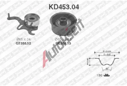 SNR Ozuben - sada rozvodovho emene SNR KD453.04, KD453.04