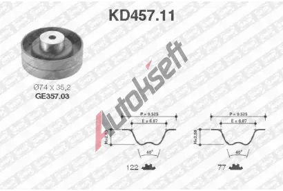 SNR Sada ozuben rozvodovho emene SNR KD457.11, KD457.11