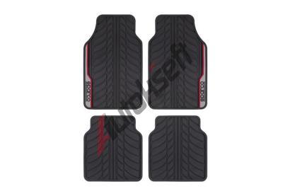 Sparco Koberce gumov erno/erven DO SPF507RD, SPF507RD