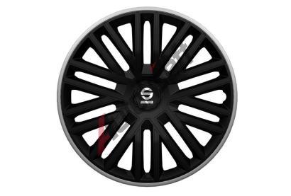 Sparco Kryty kol BERGAMO 15", �erno-�ed� - sada 4ks SPR 1585BKGR, 1585BKGR