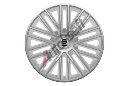 Sparco Kryty kol BERGAMO 15", st��brn� - sada 4ks SPR 1585SV, 1585SV