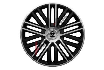 Sparco Kryty kol BERGAMO 16", �erno-st��brn� - sada 4ks SPR 1685BKSV, 1685BKSV