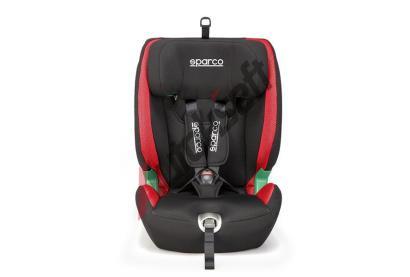 Sparco Autosedaka 76-150 cm ISOFIX, erveno-ern SPR SK5000IRD, SK5000IRD