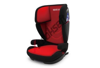 Sparco Autosedaka 15-36kg, ISOFIX, erveno-ern DO SPC3007RS, 6922516301744