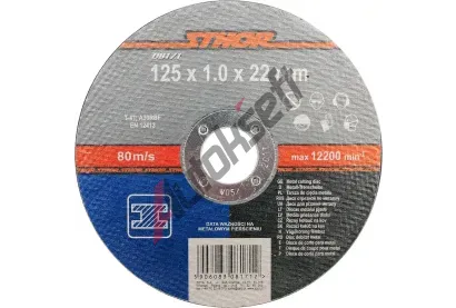 Sthor Kotouč řezný na kov 125 x 22 x 1,0 mm STH TO-08171, TO-08171 Sthor Kotouč řezný na kov 125 x 22 x 1,0 mm STH TO-08171, TO-08171