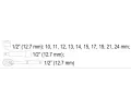 Sthor Gola sada STHOR 1/2" 12 ks STH TO-58633, TO-58633