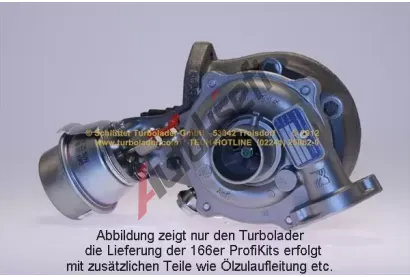 SCHLTTER TURBOLADER Dmychadlo - plnn - PROFI KIT - with NEW org. BorgWarner Turbocharger STT 166-00316, 166-00316