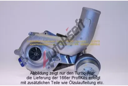 SCHLTTER TURBOLADER Dmychadlo - plnn - PROFI KIT - with NEW org. BorgWarner Turbocharger STT 166-01020, 166-01020