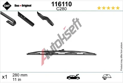 SWF Stěrač DAS ORIGINAL SINGLE SWF 116110, 116110 SWF Stěrač DAS ORIGINAL SINGLE SWF 116110, 116110
