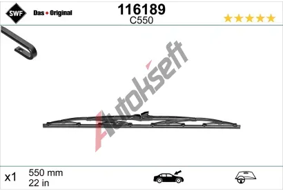 SWF Stěrač DAS ORIGINAL SINGLE SWF 116189, 116189  SWF Stěrač DAS ORIGINAL SINGLE SWF 116189, 116189